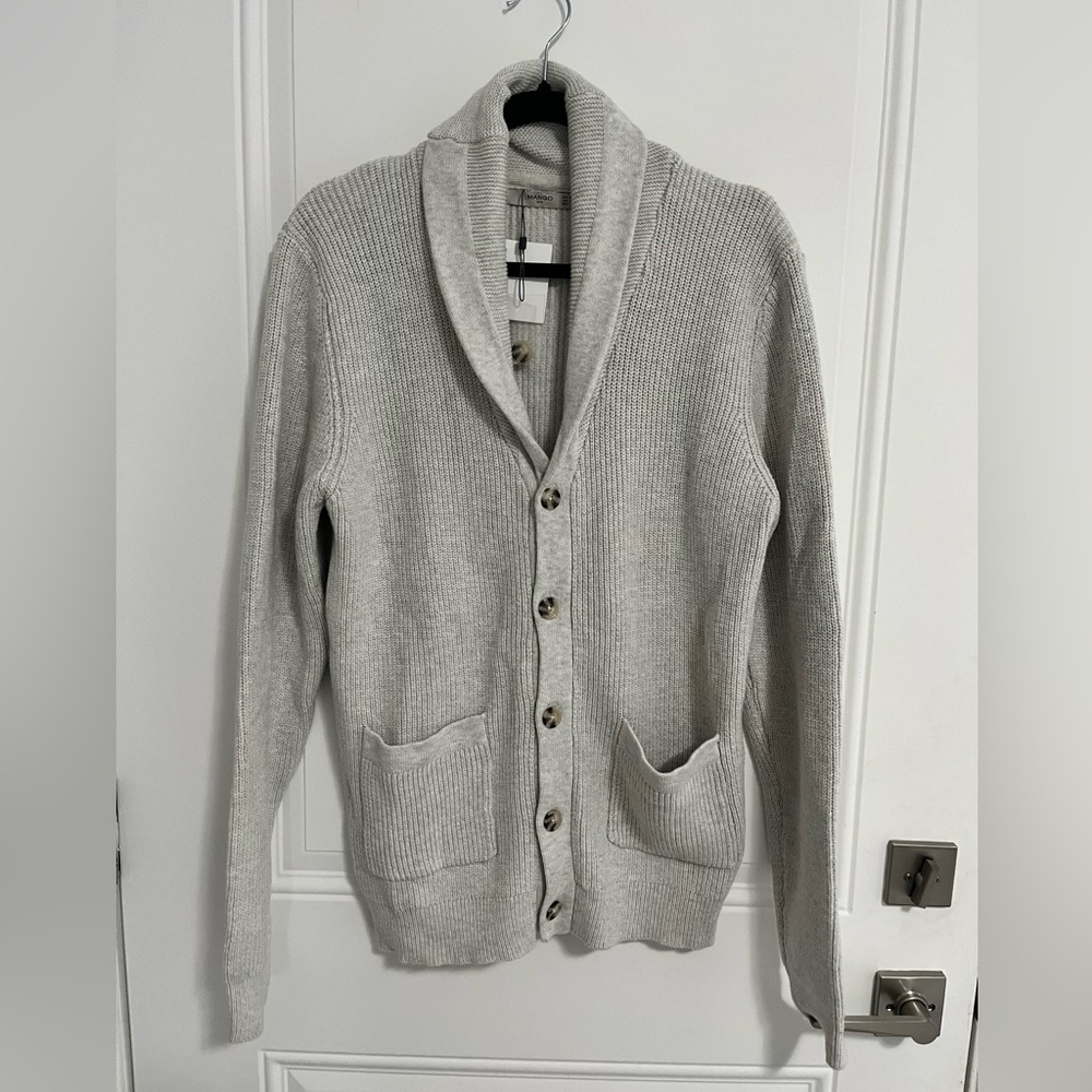 Mango Men’s Cotton Buttoned Cardigan - US Size S & L